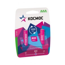 Аккумулятор Космос R03 800 NI-MH  mAh (2 блистер)(24/288)2BL