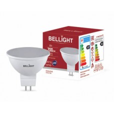 Лампа светодиодная BELLIGHT LED MR16 220V 8W GU5.3 4000K