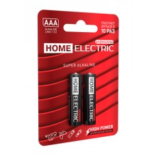 Элемент питания алкалиновый HOME ELECTRIC professional ,HEL_LR032BL, 1,5V, 2BL