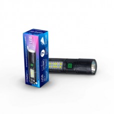 Фонарь светодиодный аккумуляторный ручной  PositivePlus PPAc3WCOB, 3W, боковой  8+4RED LED , Lithium
