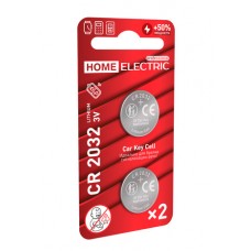 Литиевая батарейка HOME ELECTRIC , HEL_20321BL 3V , 2 штуки блистер