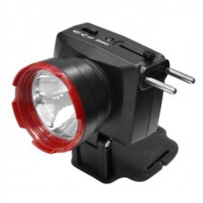 Фонарь налобный светод акк КОСМОС H1W, 2 режима, 1W LED, 500mah,  зар от сети