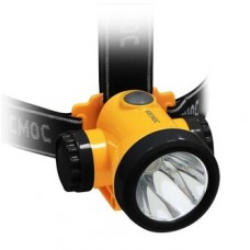 Фонарь налобный аккумуляторный КОСМОС 3W LED, Li-On аккумулятор, встр-ое з/у, шнур micro usb