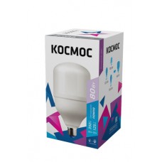Cветодиодная лампа КОСМОС HWLED  80W 220V E27 6500K переходник в комплекте на Е40