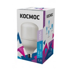 Cветодиодная лампа КОСМОС HWLED  100W 220V E27 6500K переходник в комплекте на Е40