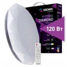 Светильник светодиодный с пультом ДУ КОСМОС  PREMIUM DIAMOND 120Вт 230В 3000-6500К 9600Лм 500*90мм