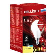 Лампа светодиодная BELLIGHT LED G45 8W 220V E14 3000K